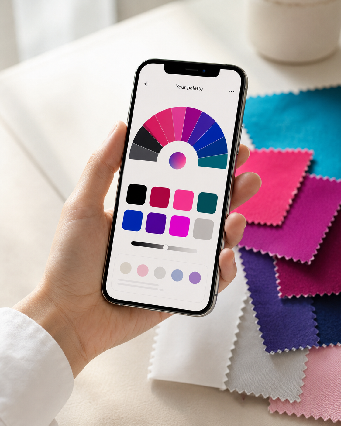 Personal color palette shown in the Colorology app